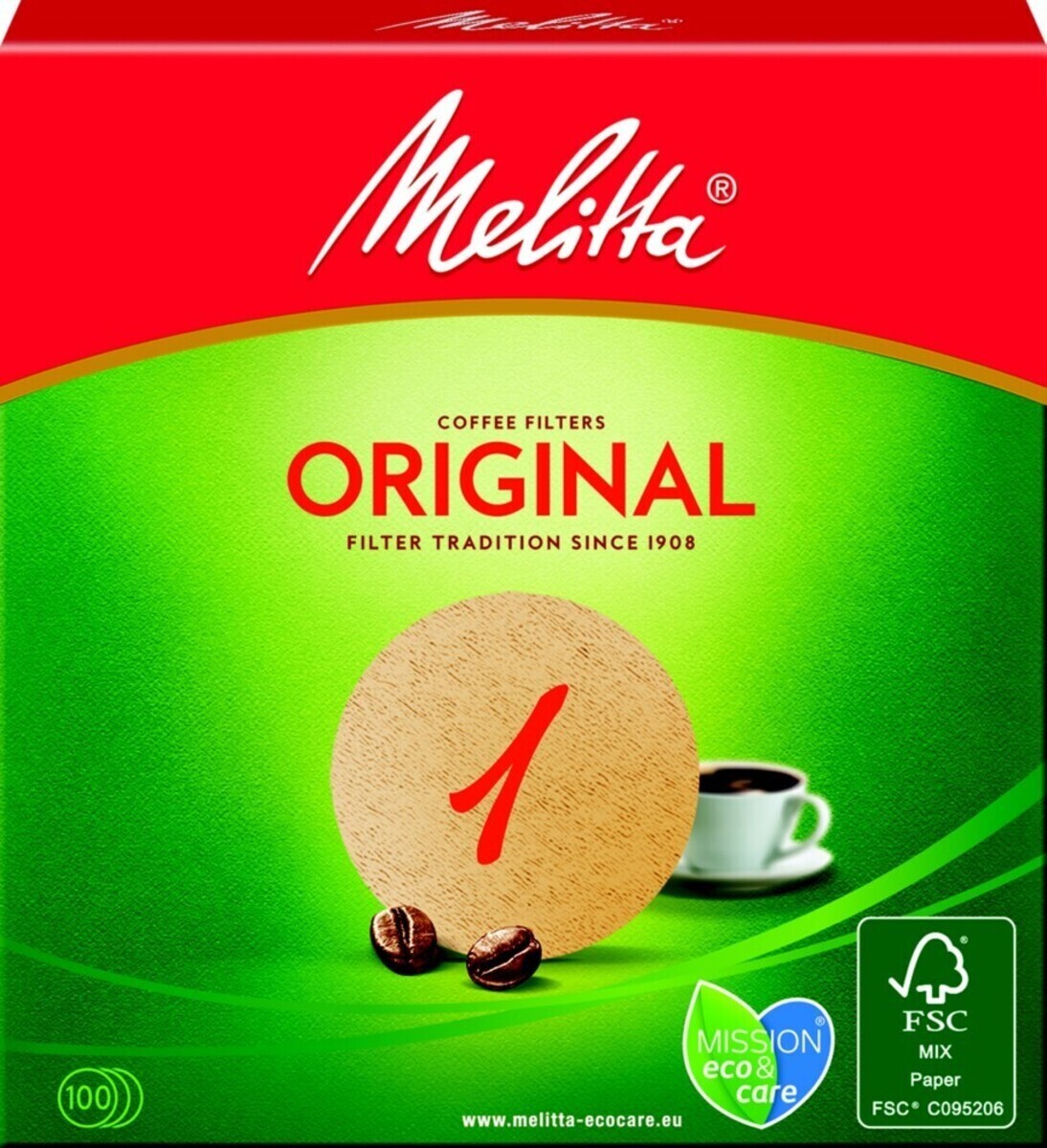 Melitta SDA Rundfilterpapier 1 naturbraun 204335 von Melitta SDA