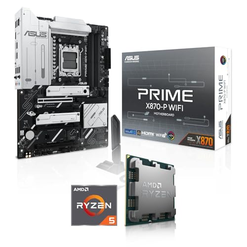 Aufrüst-Kit Bundle Ryzen 5 7500F 6X 3.7 GHz Prozessor, 32 GB DDR5, ASUS Prime X870-P WiFi Mainboard (Komplett fertig zusammengebaut inkl. Bios Update und Funktionskontrolle) von Memory PC