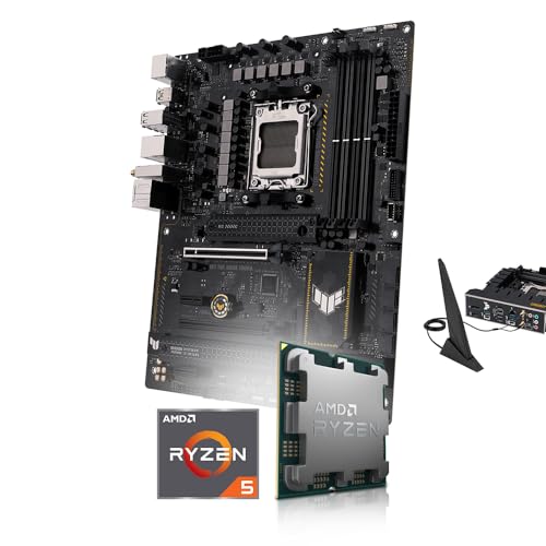 Aufrüst-Kit Bundle Ryzen 5 7500F 6X 3.7 GHz Prozessor, 8 GB DDR5, ASUS TUF Gaming B650-Plus WiFi Mainboard (Komplett fertig zusammengebaut inkl. Bios Update und Funktionskontrolle) von Memory PC