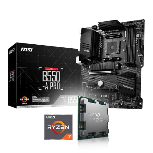 Aufrüst-Kit Bundle Ryzen 7 5700X3D 8X 3.0 GHz Prozessor, MSI B550-A Pro Mainboard, be Quiet! Pure Rock Slim 2 (Komplett fertig zusammengebaut inkl. Bios Update und Funktionskontrolle) von Memory PC