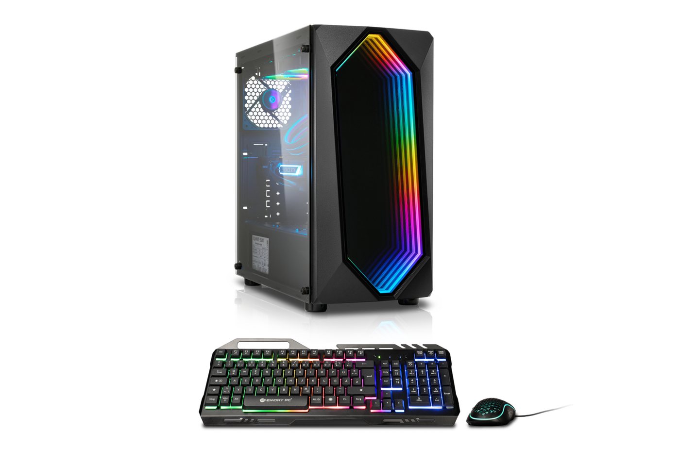 Memory PC Gaming-PC (AMD Ryzen 5 3400G, 16 GB RAM, 500 GB SSD, Luftkühler) von Memory PC