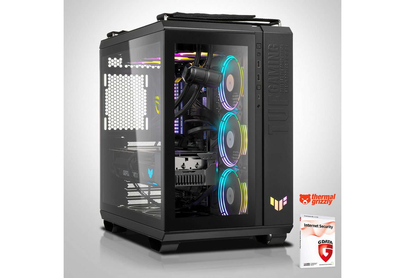 Memory PC Gaming-PC (AMD Ryzen 7 5800X, RTX 4060, 16 GB RAM, 1000 GB SSD, Wasserkühlung) von Memory PC