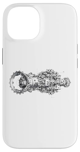 Hülle für iPhone 14 Vintage Car Engine Component Blueprint Diagramm Men's Graphic von Men's Vintage Engines & Car Graphics