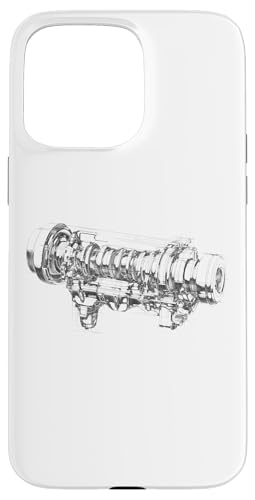 Hülle für iPhone 15 Pro Max Vintage Car Engine Component Blueprint Diagramm Men's Graphic von Men's Vintage Engines & Car Graphics