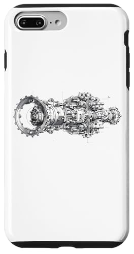 Hülle für iPhone 7 Plus/8 Plus Vintage Car Engine Component Blueprint Diagramm Men's Graphic von Men's Vintage Engines & Car Graphics