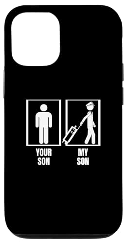 Lustiger Pilot mit Aufschrift "Your Son My Son Dad Father Mom Mother Hülle für iPhone 12/12 Pro von Mens Airline Pilot Costume