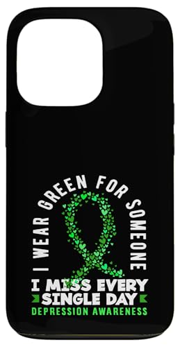 Hülle für iPhone 13 Pro Ich trage Grün für jemanden, der sich einer Depression bewusst ist von Mental Health Depression Awareness Apparel Gifts