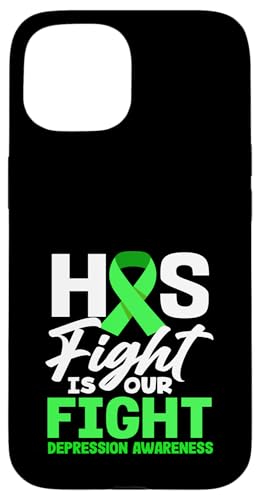 Hülle für iPhone 15 Sein Kampf ist unser Kampf, Depressionsbewusstsein von Mental Health Depression Awareness Apparel Gifts