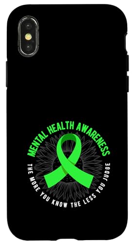 Hülle für iPhone X/XS Bewusstsein für Depressionen, je mehr Sie wissen, desto weniger Sie beurteilen von Mental Health Depression Awareness Apparel Gifts