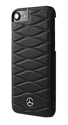 Mercedes MEHCP7LWHCLBK Pattern III Genuine Leder Hard Schutzhülle für Apple iPhone 7 Plus schwarz von Mercedes-Benz