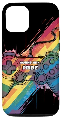 Hülle für iPhone 13 Rainbow Videospielkonsole Controller Gaming mit Gay Pride von Merch For Gamers