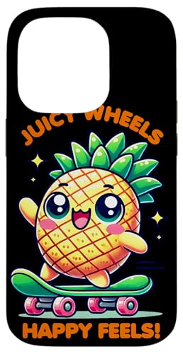 Hülle für iPhone 14 Pro Kawaii Pineapple Skater Juicy Wheels von Merch Kawaii By LAP