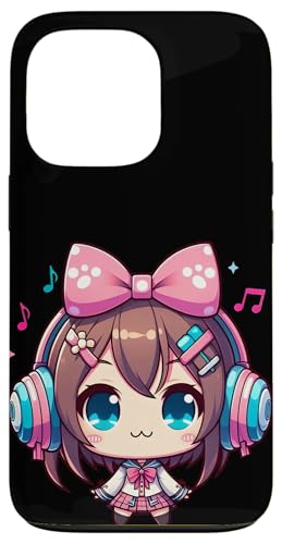 Kawaii Beats Girl Grooving with Headphones Hülle für iPhone 13 Pro von Merch Kawaii By LAP