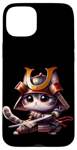 Kawaii Samurai Kitty: Tiny Cuteness Spirit Hülle für iPhone 15 Plus von Merch Kawaii By LAP