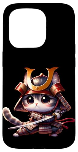 Kawaii Samurai Kitty: Tiny Cuteness Spirit Hülle für iPhone 15 Pro von Merch Kawaii By LAP