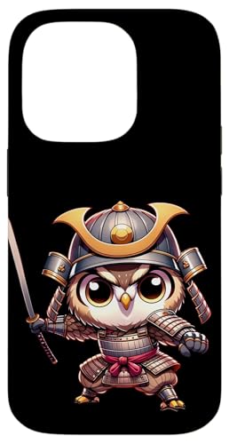 Kawaii Samurai Owl in Full Armor Design Hülle für iPhone 14 Pro von Merch Kawaii By LAP