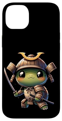 Kawaii Samurai Turtle: Adorable Shell Fighter Hülle für iPhone 14 Plus von Merch Kawaii By LAP