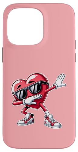 Valentinstag Dabbing Heart Funny Dab Dance Jungen Mädchen Kinder Hülle für iPhone 14 Pro Max von Merch von Amazon