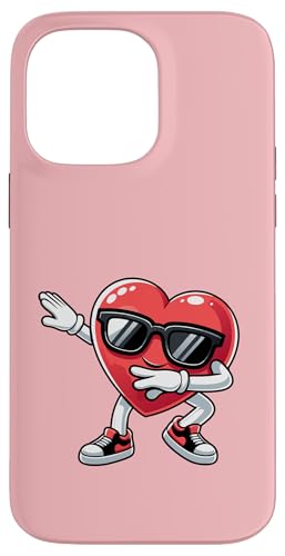 Valentinstag Dabbing Herz Lustig V-Day Jungen Mädchen Kinder Männer Hülle für iPhone 14 Pro Max von Merch von Amazon