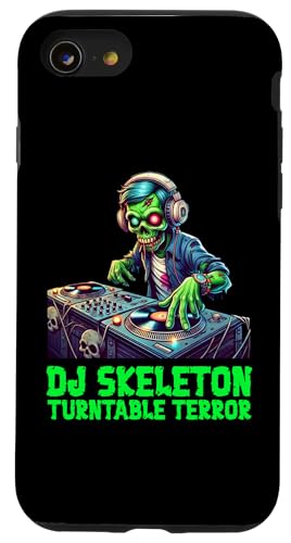 DJ Skelett Plattenspieler Terror Hülle für iPhone SE (2020) / 7 / 8 von MerchByCraig