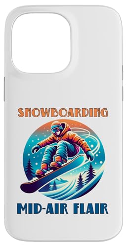 Hülle für iPhone 14 Pro Max Snowboarden Mid-Air Flair von MerchByCraig