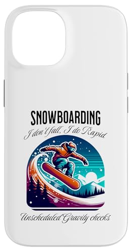 Hülle für iPhone 14 Snowboarden ungeplante Schwerkraft-Checks von MerchByCraig