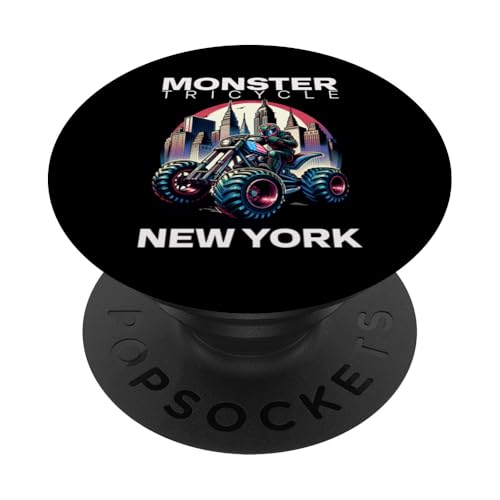 Monster Dreirad New York PopSockets Klebender PopGrip von MerchByCraig