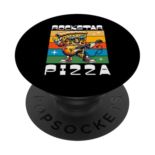 Rockstar Pizza (Scheibe) PopSockets Klebender PopGrip von MerchByCraig