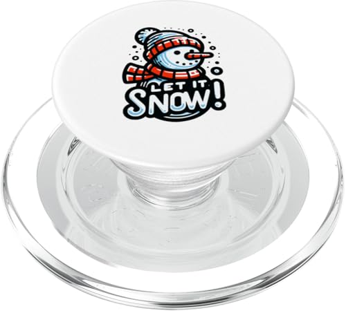 Schneemann Let It Snow (Doodle Art) PopSockets PopGrip für MagSafe von MerchByCraig