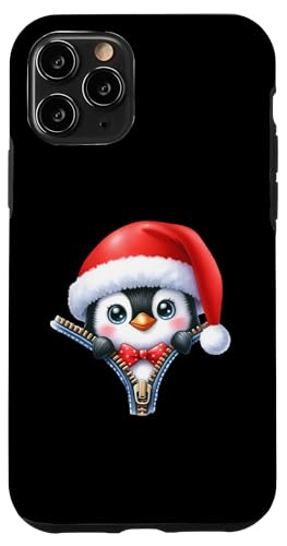 Hülle für iPhone 11 Pro Pinguin Xmas Christmas Pyjama Mädchen Jungen von Merry Christmas Gifts For The Whole Family