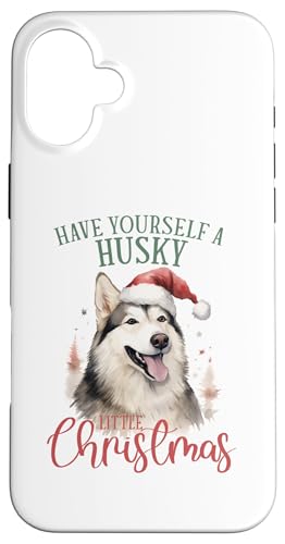 Hülle für iPhone 16 Plus Husky-Hundeliebhaber, Weihnachten von Merry Christmas Gifts For The Whole Family