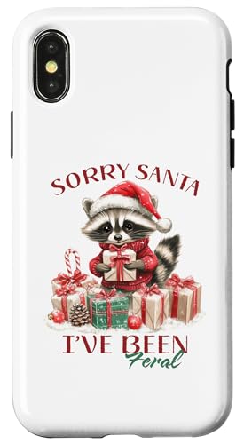 Hülle für iPhone X/XS Weihnachtspyjama mit Aufschrift "I've Been Feral Xmas Matching Family" von Merry Christmas Gifts For The Whole Family