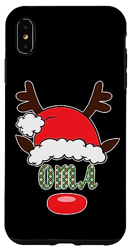 Hülle für iPhone XS Max Nikolausmütze Rentier Oma Joyful Delight Merry Christmas von Merry Christmas Holiday Apparel