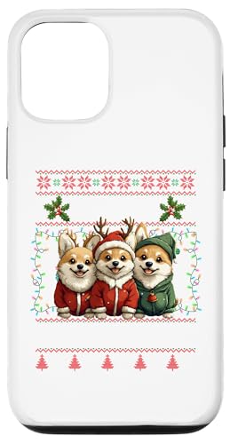 Hülle für iPhone 12/12 Pro Pembroke Welsh Corgi Christmas Tree Decorations Dog Lover von Merry Christmas Lights Matching Family Xmas Pajama