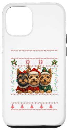 Hülle für iPhone 13 Pro Yorkshire Terrier Christmas Tree Decorations Dog Lover Xmas von Merry Christmas Lights Matching Family Xmas Pajama