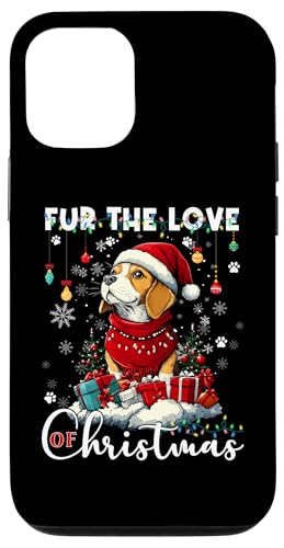 Hülle für iPhone 14 Pro Beagle Christmas Tree Lights Decorations Dog Lover Xmas von Merry Christmas Lights Men Women Kids Xmas Pajama