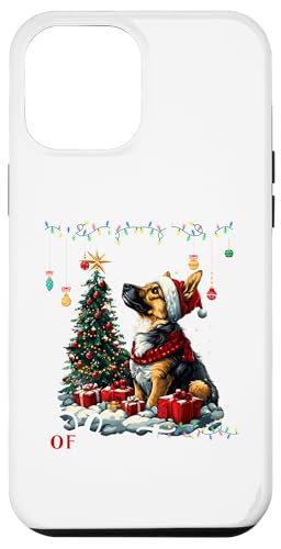 Hülle für iPhone 14 Pro Max German Shepherd Christmas Tree Decorations Dog Lover Xmas von Merry Christmas Lights Men Women Kids Xmas Pajama