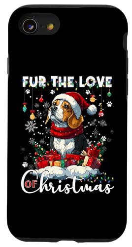 Hülle für iPhone SE (2020) / 7 / 8 Beagle Christmas Tree Lights Decorations Dog Lover Xmas von Merry Christmas Lights Men Women Kids Xmas Pajama