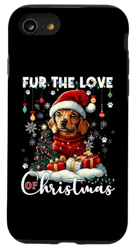 Hülle für iPhone SE (2020) / 7 / 8 Dachshund Christmas Tree Lights Decorations Dog Lover Xmas von Merry Christmas Lights Men Women Kids Xmas Pajama