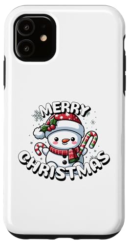 Hülle für iPhone 11 Frohe Weihnachten niedlicher Schneemann Frauen Männer Kinder von Merry Christmas and Cute Christmas