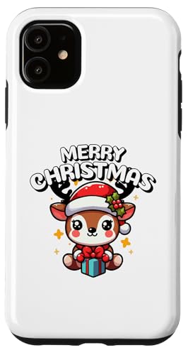 Hülle für iPhone 11 Süßes Rentier niedliches Frauen Kinder Frohe Weihnachten von Merry Christmas and Cute Christmas