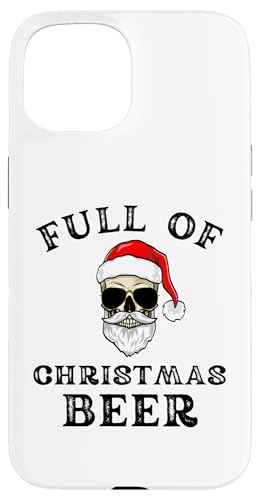 Hülle für iPhone 15 Lustiger Weihnachtsmann mit Weihnachtsbier, humorvolles Skelett von Merry Liftmas Apparel Co.