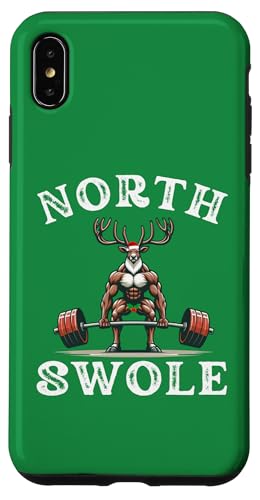 Hülle für iPhone XS Max North Swole Lustiges Workout Rentier Gym Witz Weihnachten von Merry Liftmas Apparel Co.