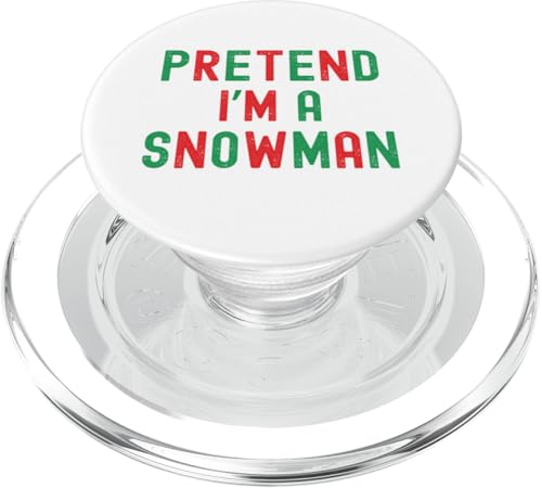 Lustiges Weihnachts-Witz-Outfit mit Aufschrift "Pretend I'm a Snowman" PopSockets PopGrip für MagSafe von Merry Liftmas Apparel Co.