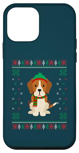 Hülle für iPhone 12 mini Lustiger Beagle Hund Ugly-Style Weihnachten Hund von Frohe Woofmas – Xmas Geschenke für Hundebesitzer