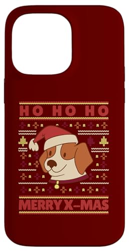 Hülle für iPhone 14 Pro Max Ho Ho Ho- Weihnachtshund von Santa mit Weihnachtsmütze von Merry Woofmas - Dog Owner Christmas Accessories