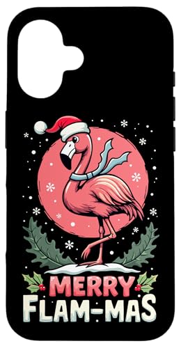 Hülle für iPhone 16 Merry Flam Mas Lustiger Flamingo Weihnachten 2024 von Merry Xmas Animals