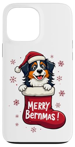 Hülle für iPhone 13 Pro Max Berner Sennenhund Weihnachten 2024 Lustig von Merry Xmas Dog Stockings