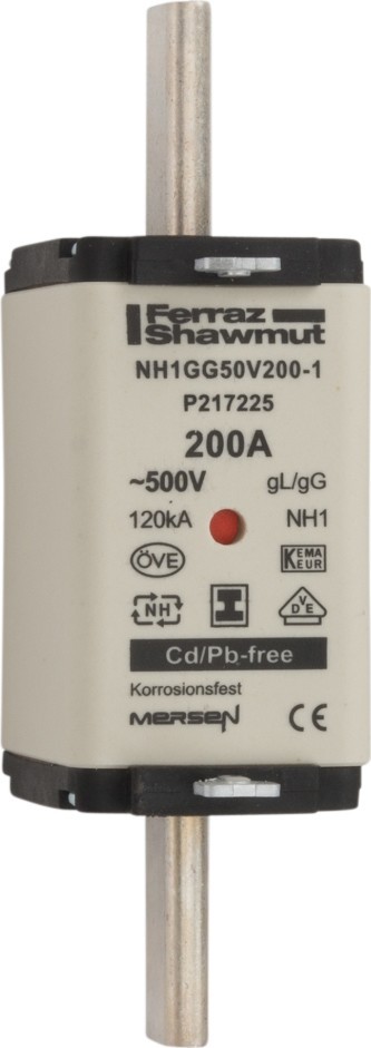 Mersen NH-Sicherungseinsatz SG NH1GG50V200-1 P217225 von Mersen