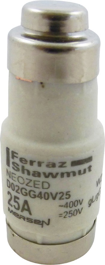 Mersen Sicherungseinsatz NEOZED D02GG40V25 W213160 von Mersen